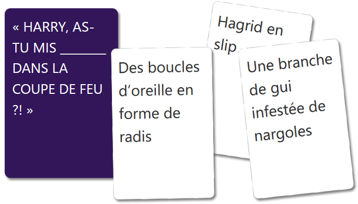 Exemple de combinaison de cartes